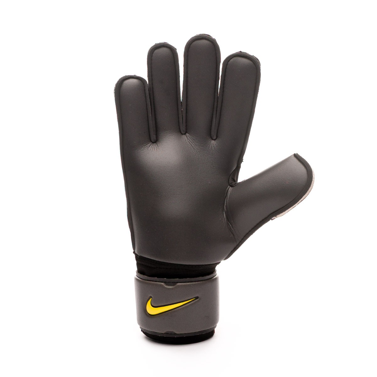 nike black and yellow football gloves