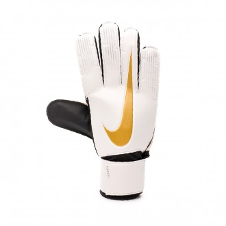 Luvas Nike Match White-Black/-Metallic vivid gold