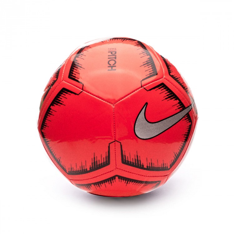 BalÃ³n Nike Pitch 2018-2019 University red-Metallic silver - FÃºtbol Emotion