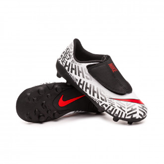 Chuteira  Nike Mercurial Vapor XII Club Neymar Jr MG White-Challenge red-Black