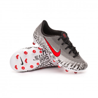 Chuteira  Nike Mercurial Vapor XII Academy MG Crianças White-Challenge red-Black