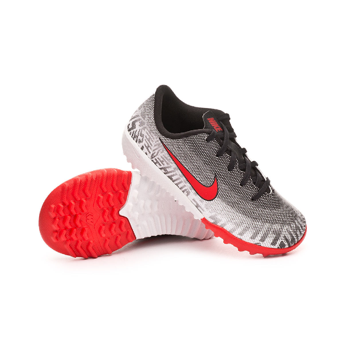 Tenis Nike Mercurial VaporX XII Academy Neymar Jr Turf Niño White-Challenge  red-Black - Tienda de fútbol Fútbol Emotion