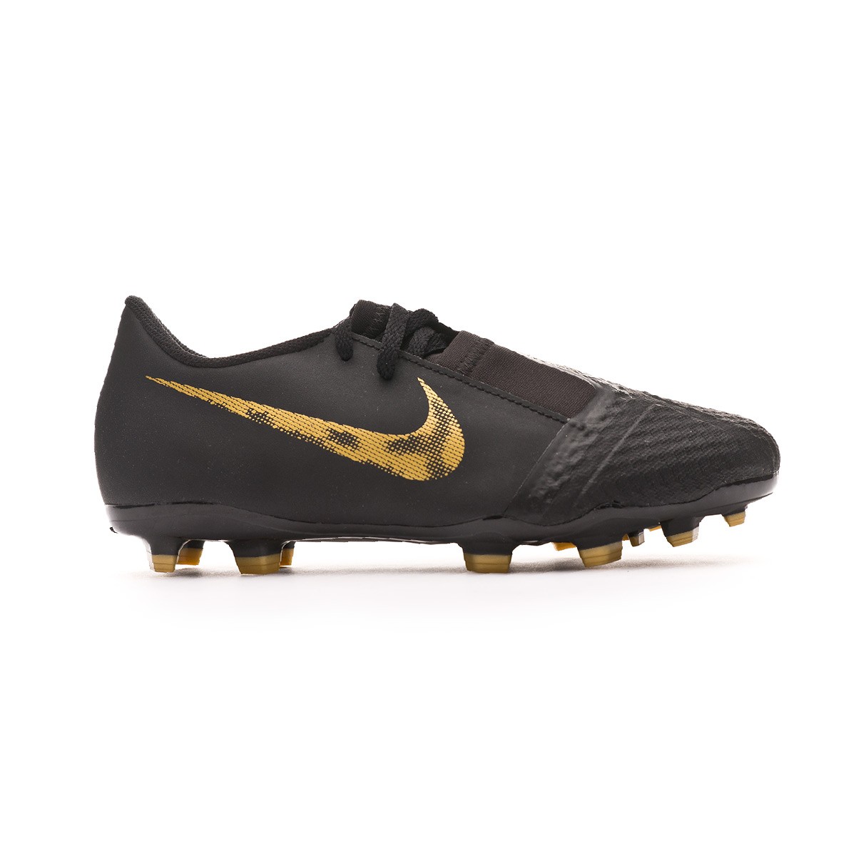 black and gold kids football boots