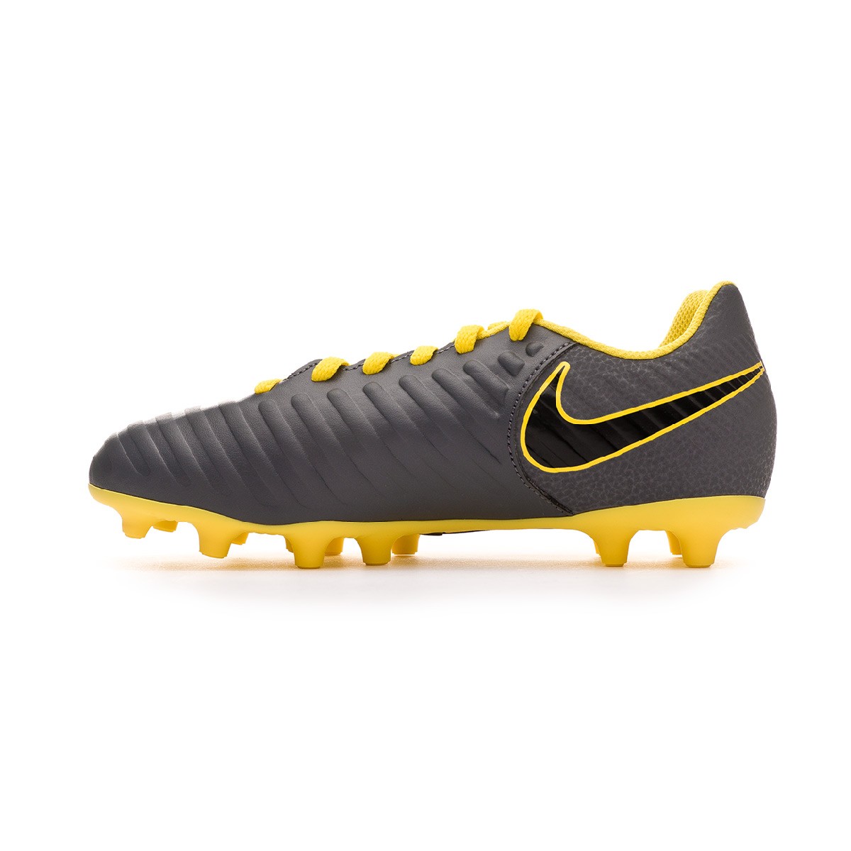 grey and yellow nike boots