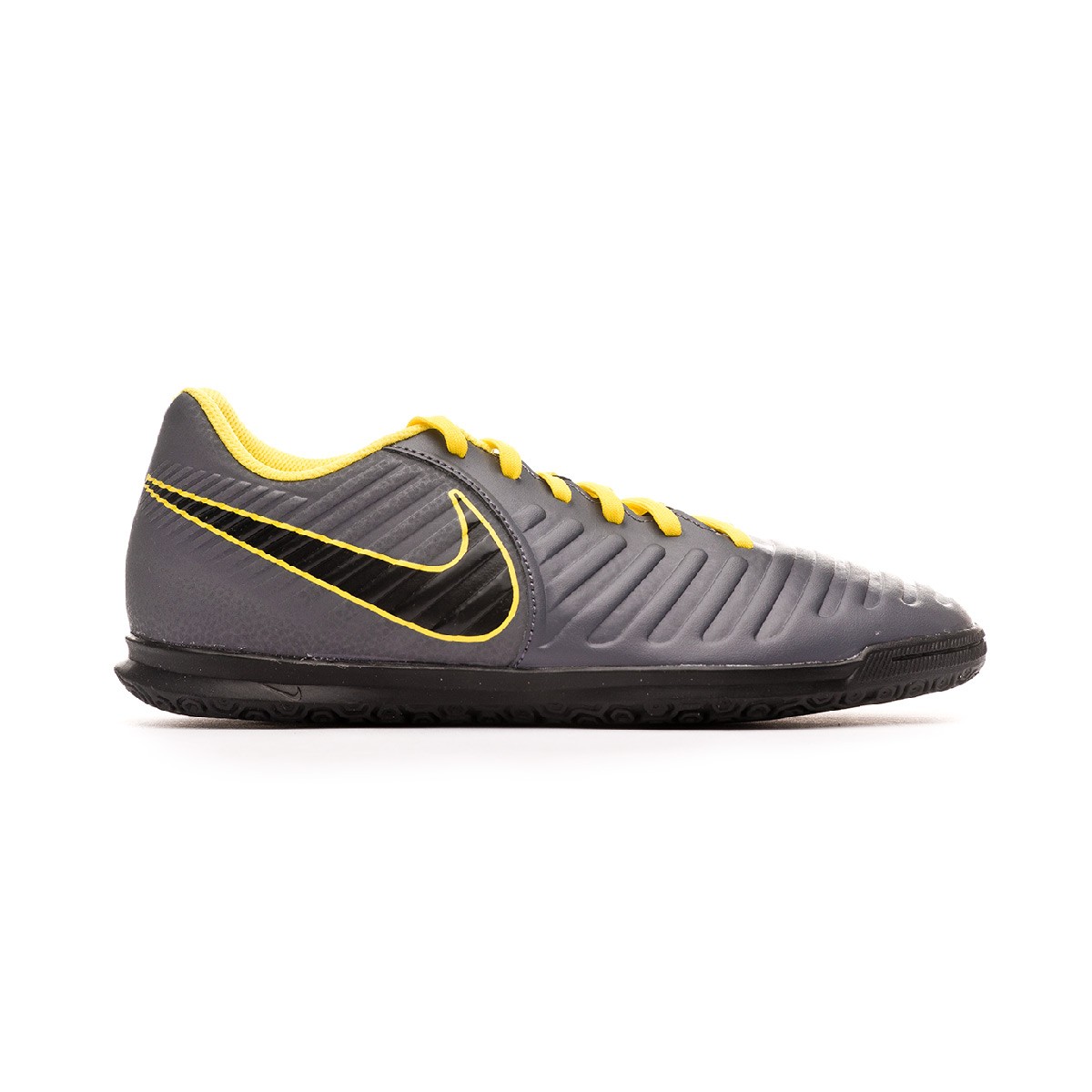 Futsal Boot Nike Tiempo LegendX VII Club IC Dark grey-Optical yellow-Black  - Football store Fútbol Emotion
