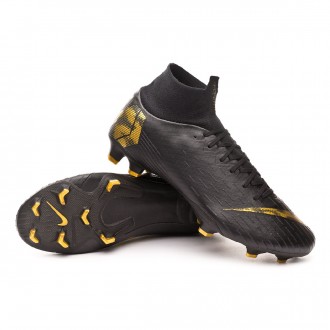 Chuteira  Nike Mercurial Superfly VI Pro FG Black-Metallic vivid gold