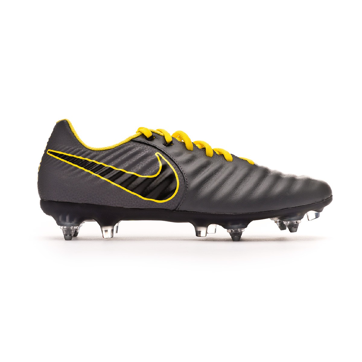 Football Boots Nike Tiempo Legend VII Academy SG-Pro ACC Dark  grey-Black-Optical yellow - Football store Fútbol Emotion