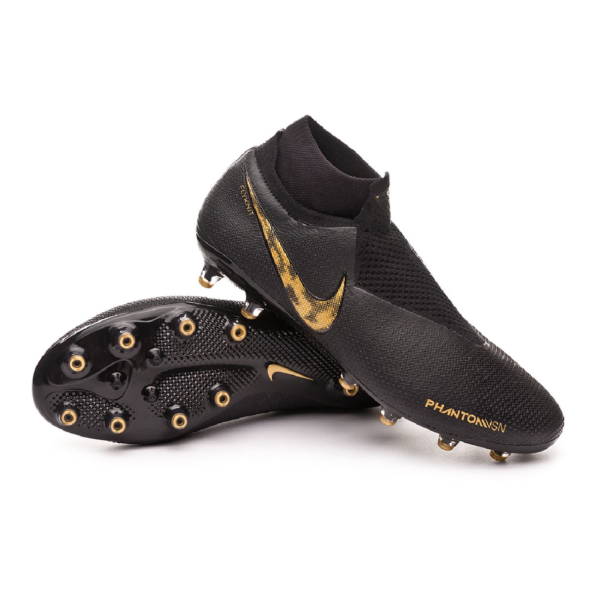 Football Boots Nike Phantom Vision Elite Df Ag Pro Black Metallic Vivid Gold Futbol Emotion
