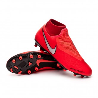 Chuteira  Nike Phantom Vision Academy DF FG/MG Bright crimson-Metallic silver