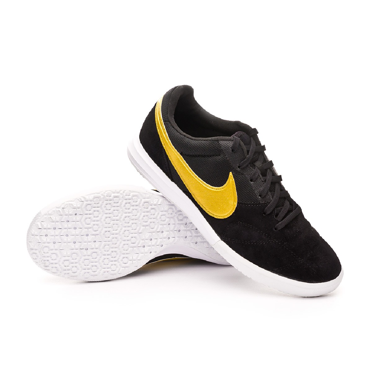 Zapatilla Nike Tiempo Premier II Sala IC Black-Metallic vivid gold-White -  Tienda de fútbol Fútbol Emotion