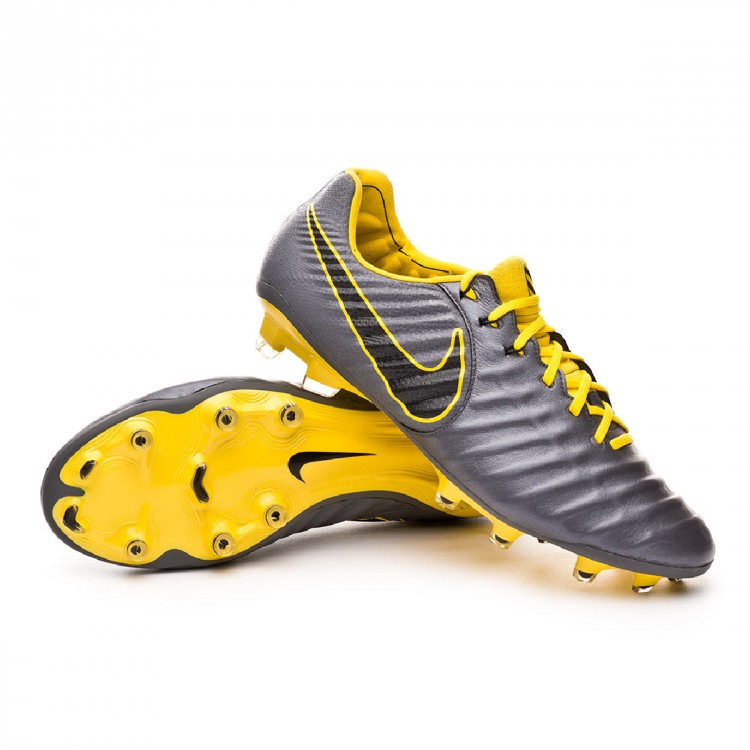 grey and yellow nike football boots