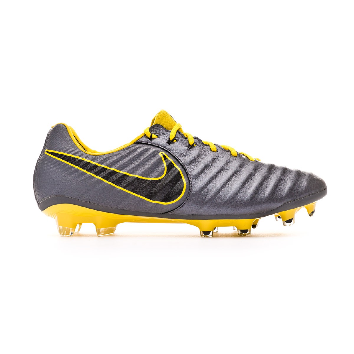 grey and yellow football boots