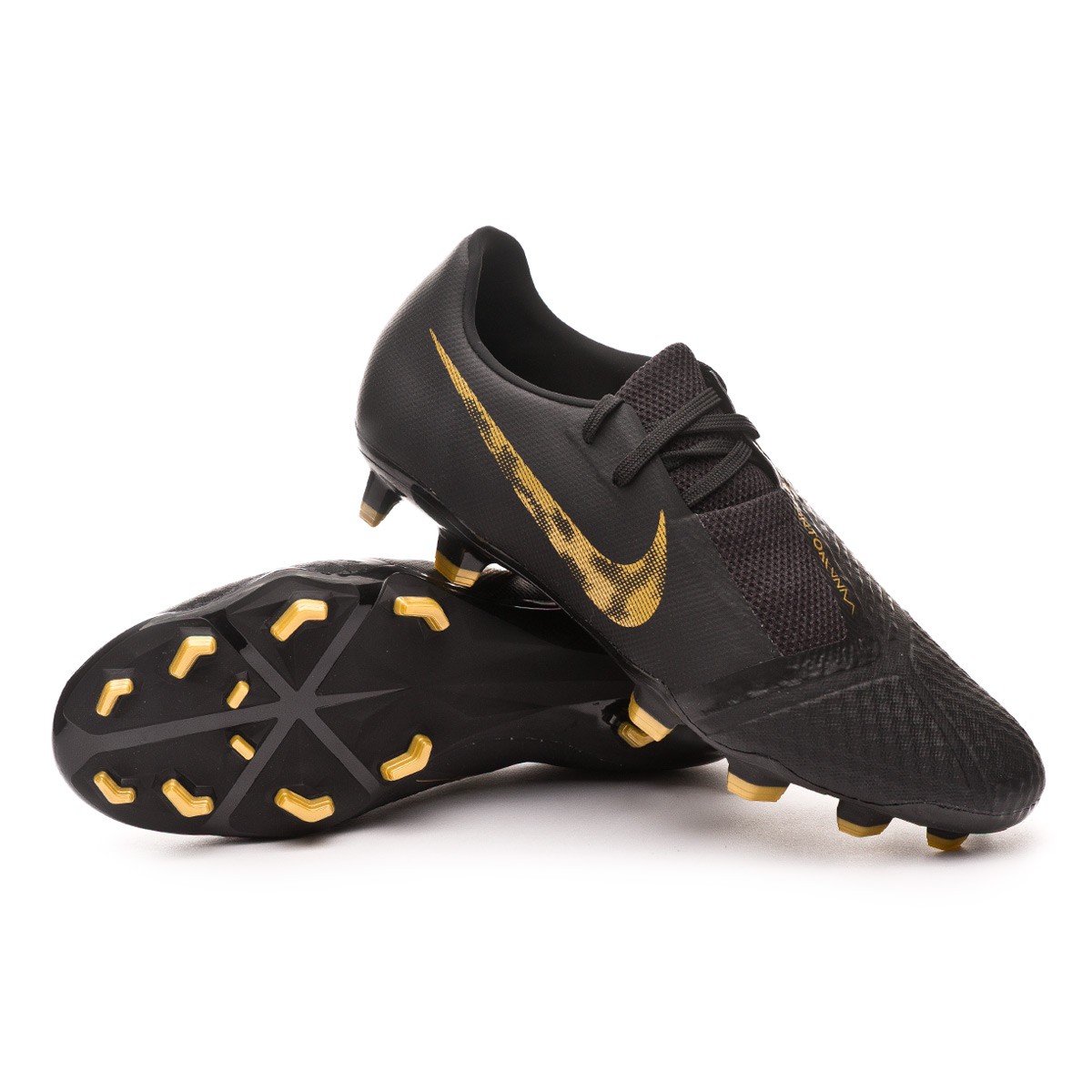 new nike football boots black and gold