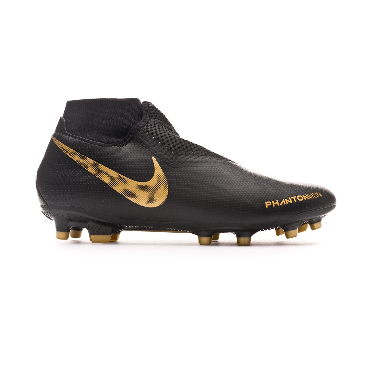 nike phantom football boots black and gold