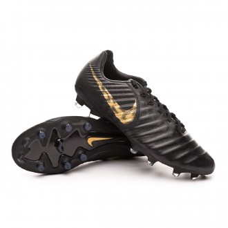 Chuteira  Nike Tiempo Legend VI Pro FG Black-Metallic vivid gold