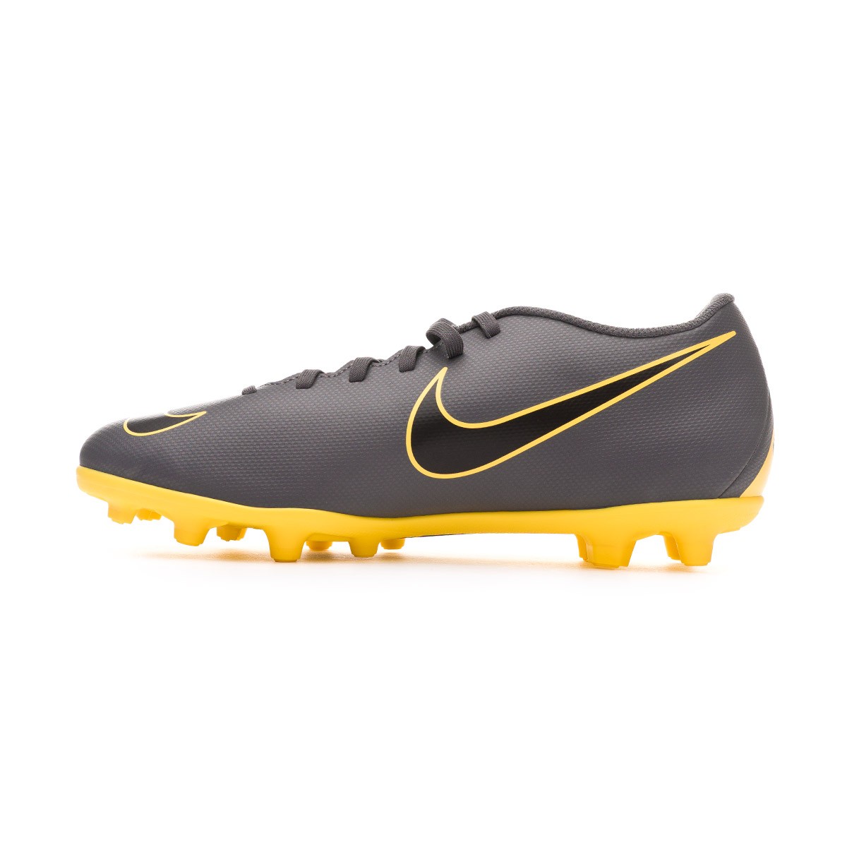 grey and yellow nike football boots