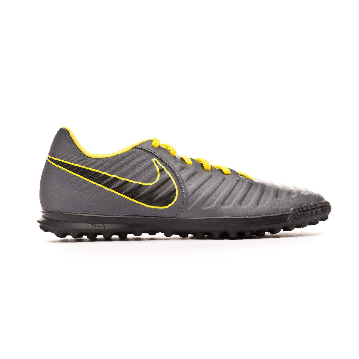 Football Boot Nike Tiempo LegendX VII Club Turf Dark grey-Optical  yellow-Black - Fútbol Emotion