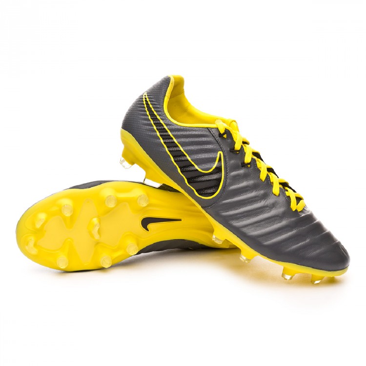 Bota de fútbol Nike Tiempo Legend VII Pro FG Dark grey-Black-Optical yellow  - Tienda de fútbol Fútbol Emotion