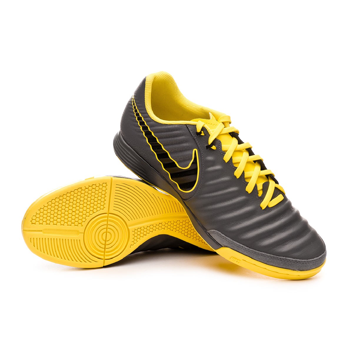 Futsal Boot Nike Tiempo LegendX VII Academy IC Dark grey-Black-Optical  yellow - Football store Fútbol Emotion