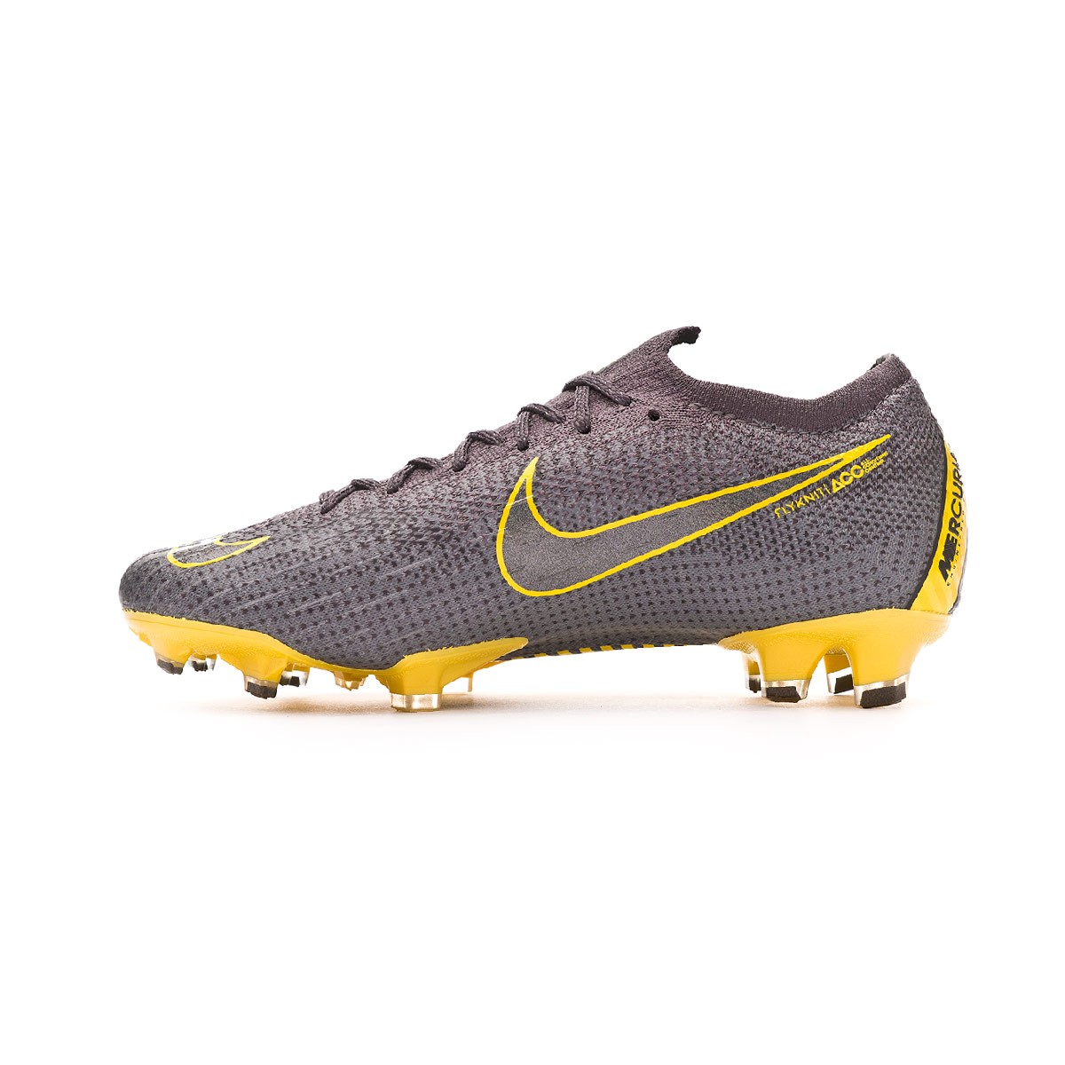 nike grey and yellow boots