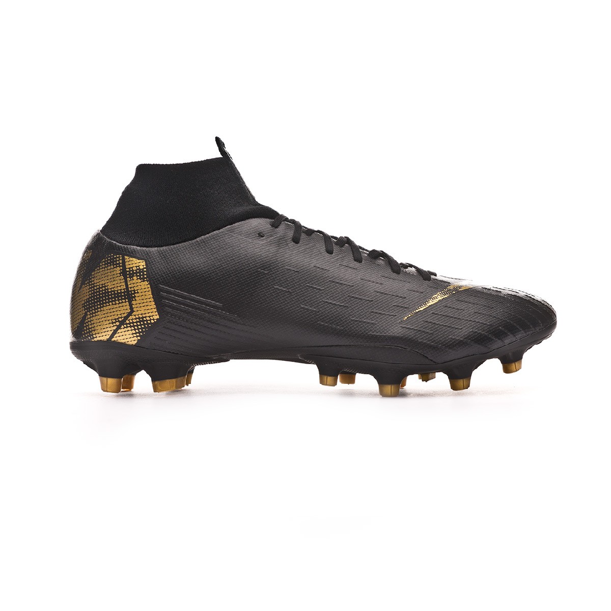 Bota de fútbol Nike Mercurial Superfly VI Pro AG-Pro Black-Metallic vivid  gold - Tienda de fútbol Fútbol Emotion