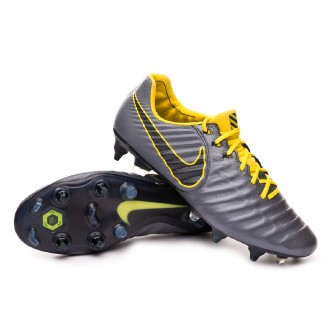 Chuteira Nike Tiempo Legend VII Elite Anti-Clog SG-Pro Dark grey-Optical yellow-Black