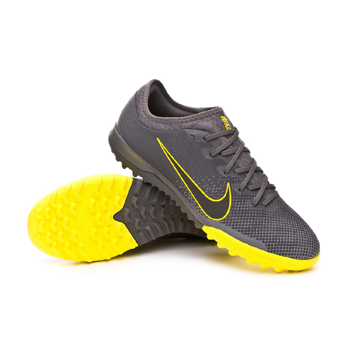 Football Boot Nike Mercurial VaporX XII Pro Turf Anthracite-Optical  yellow-Dark grey-Black - Football store Fútbol Emotion
