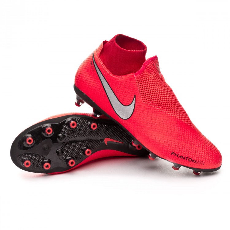 Scarpe Nike Phantom Vision Pro DF AG-Pro Bright crimson-Metallic silver -  Negozio di calcio Fútbol Emotion