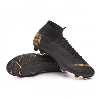 nike black gold boots