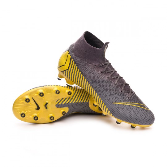 de Nike Mercurial Superfly VI Elite AG-Pro Thunder Grey-Black-Dark Grey - Emotion