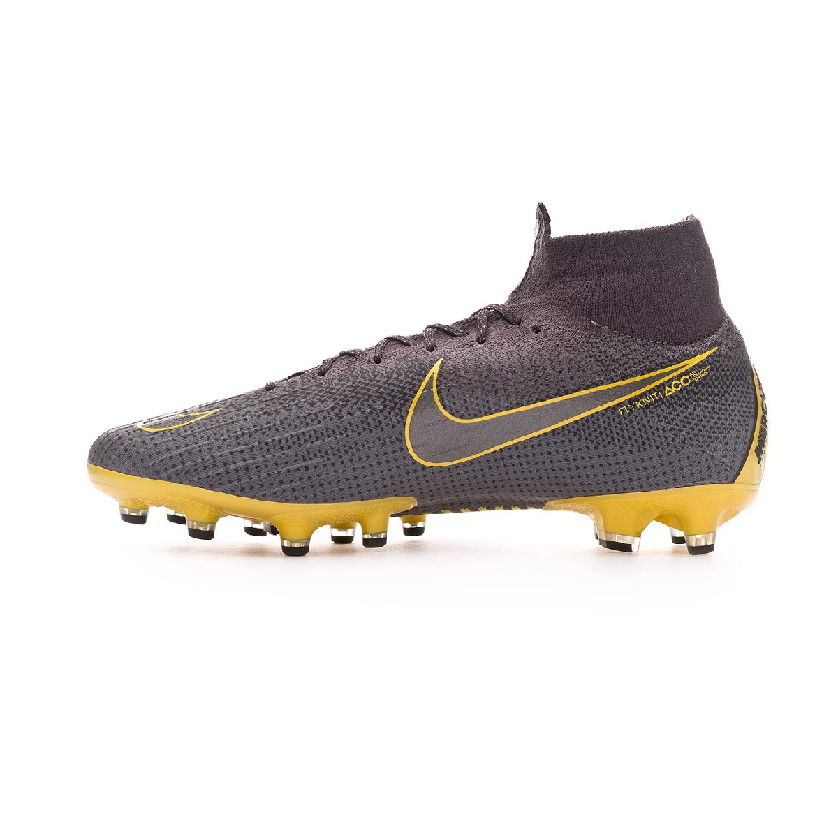 de Nike Mercurial Superfly VI Elite AG-Pro Thunder Grey-Black-Dark Grey - Emotion