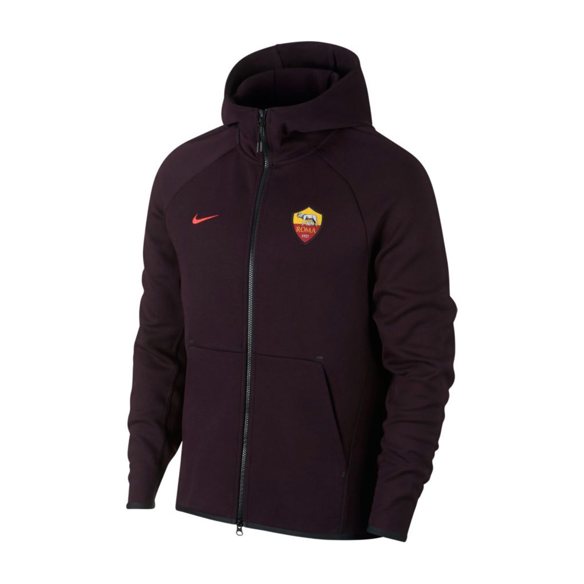 burgundy velour hoodie mens