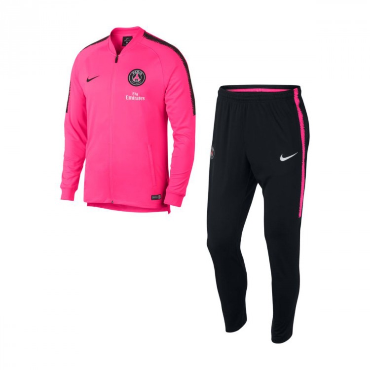 nike tracksuit black and pink