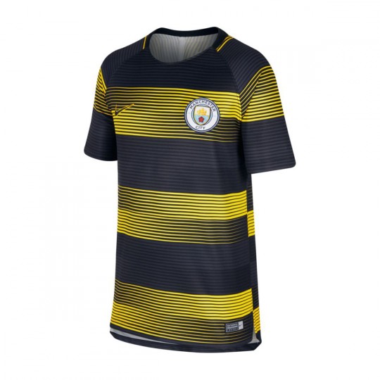 Playera Nike Manchester City FC Dry Squad SS GX 2 2018-2019 Niño Optical yellow-Black - Tienda ...