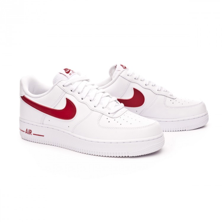 Zapatilla Nike Air Force 1 '07 3 White-Gym red - Tienda de fútbol Fútbol  Emotion