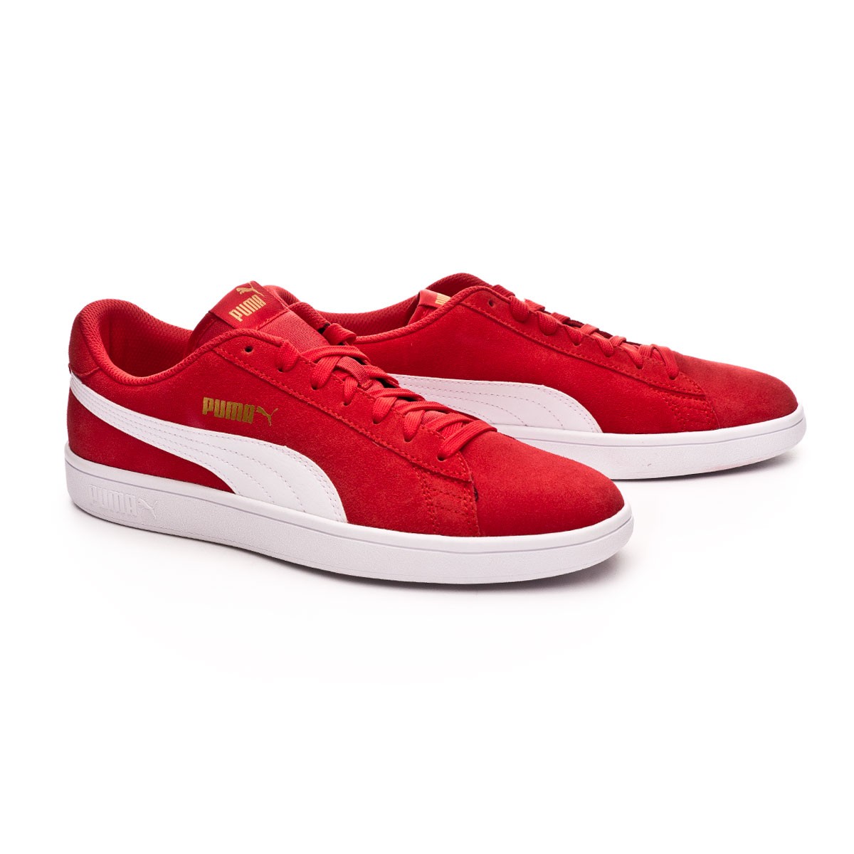 Puma Smash v2 High risk red-White-Team 