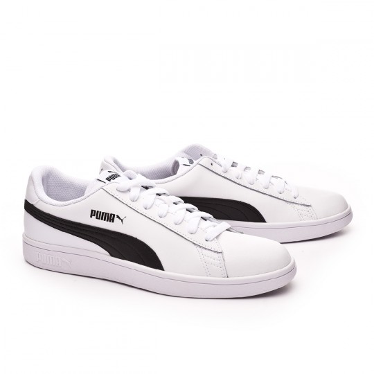 puma smash white black