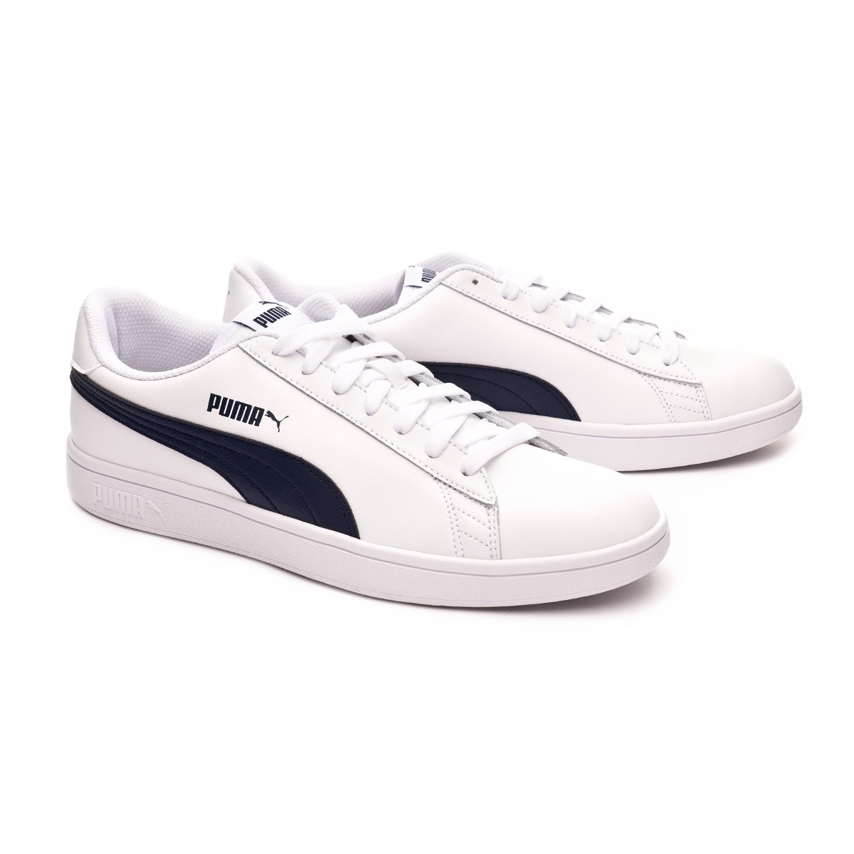 puma smash white sneakers