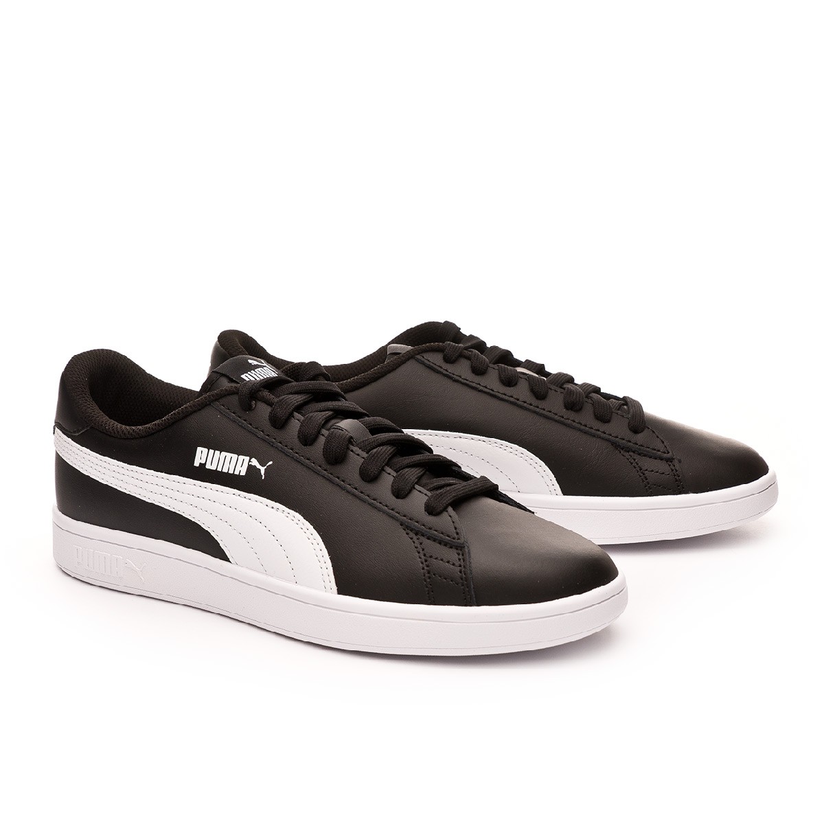 puma smash v2 l black white