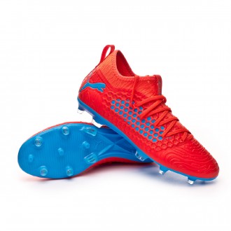 Chuteira  Puma Future 19.3 Netfit FG/AG Red blast-Bleu azur