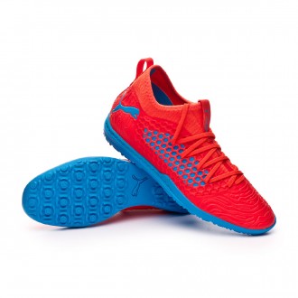 Sapatilhas  Puma Future 19.3 Netfit Turf Red blast-Bleu azur