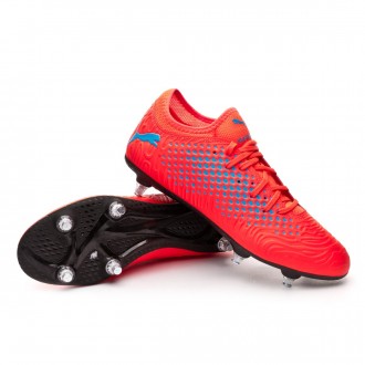 Chuteira  Puma Future 19.4 SG Red blast-Bleu azur