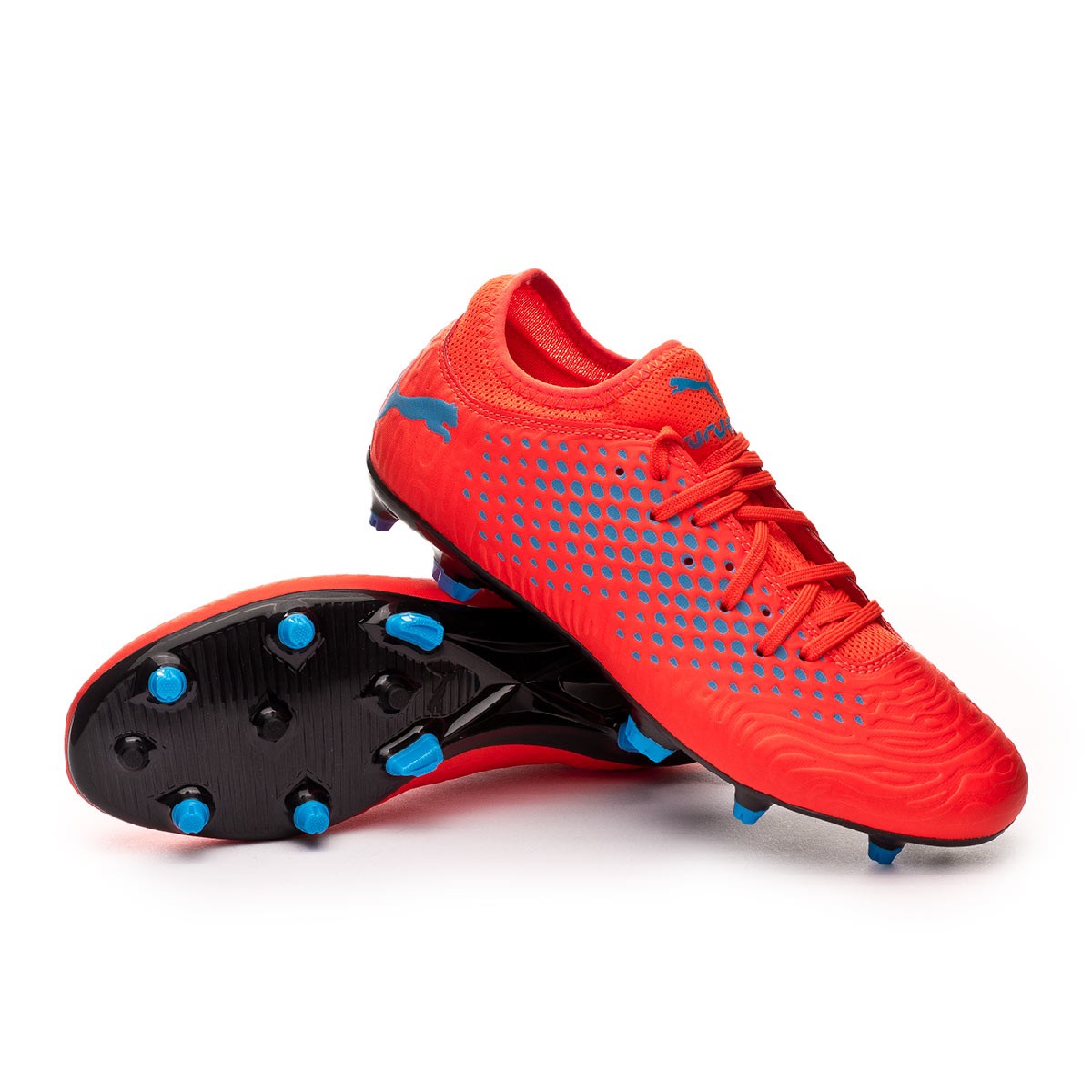 Football Boots Puma Future 19.4 FG/AG Red blast-Bleu azur - Football store  Fútbol Emotion