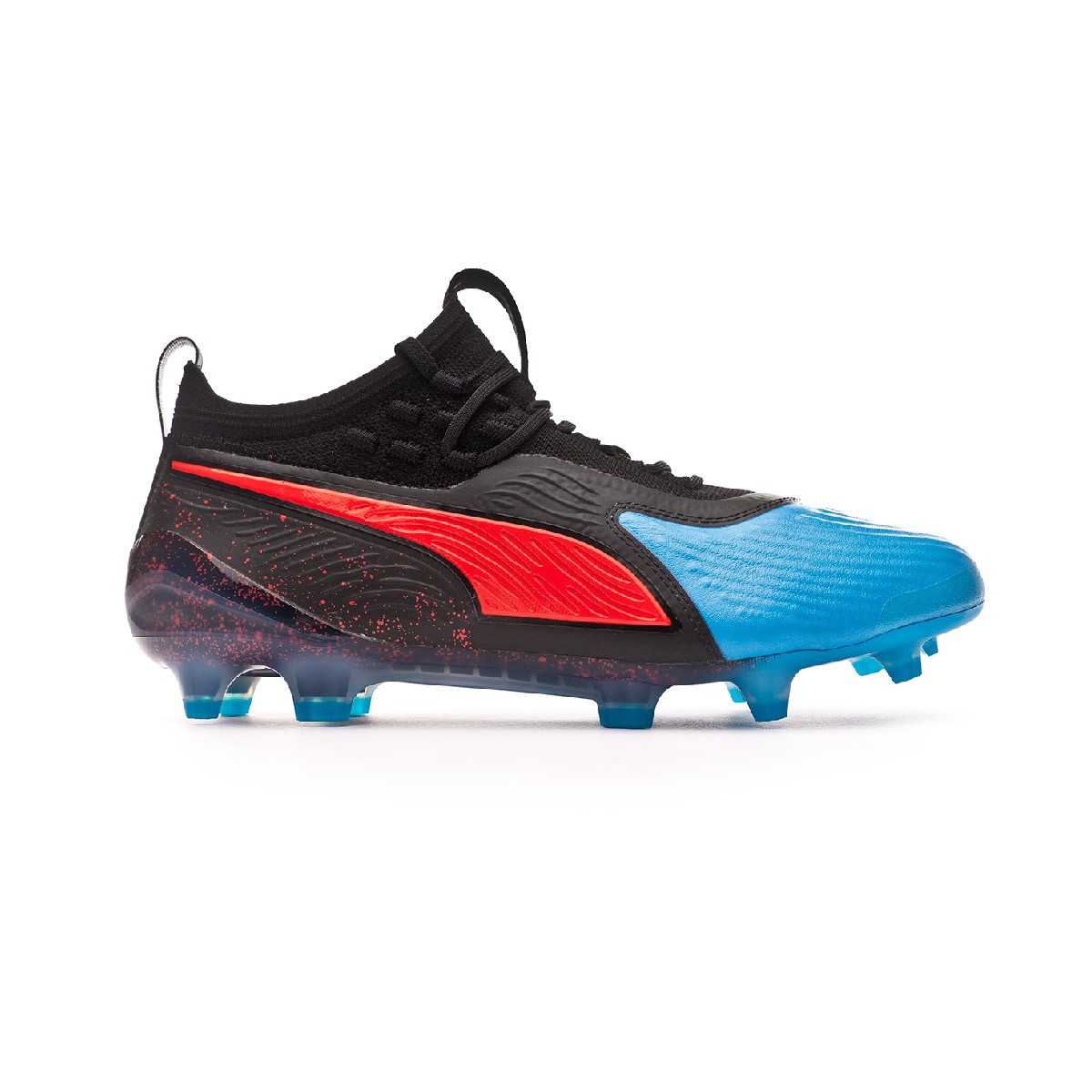 Zapatos de fútbol Puma One 19.1 FG/AG Bleu azur-Red blast-Black - Tienda de fútbol  Fútbol Emotion