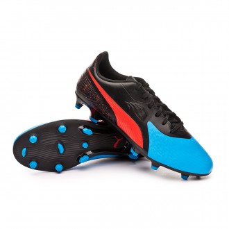 Chuteira  Puma One 19.4 FG/AG Bleu azur-Red blast-Black