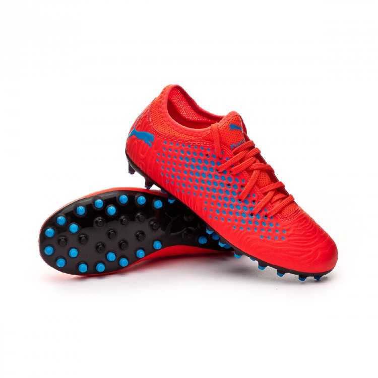 Bota de fútbol Puma Future 19.4 MG Niño Red blast-Bleu azur - Tienda de fútbol  Fútbol Emotion