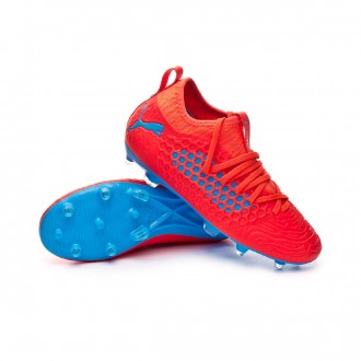 Chuteira  Puma Future 19.3 FG/AG Crianças Red blast-Bleu azur