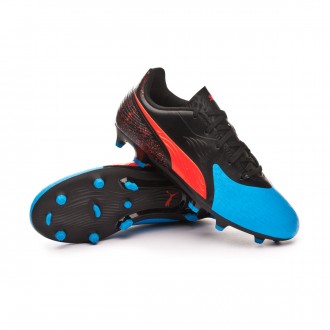 Chuteira  Puma One 19.4 FG/AG Crianças Bleu azur-Red blast-Black