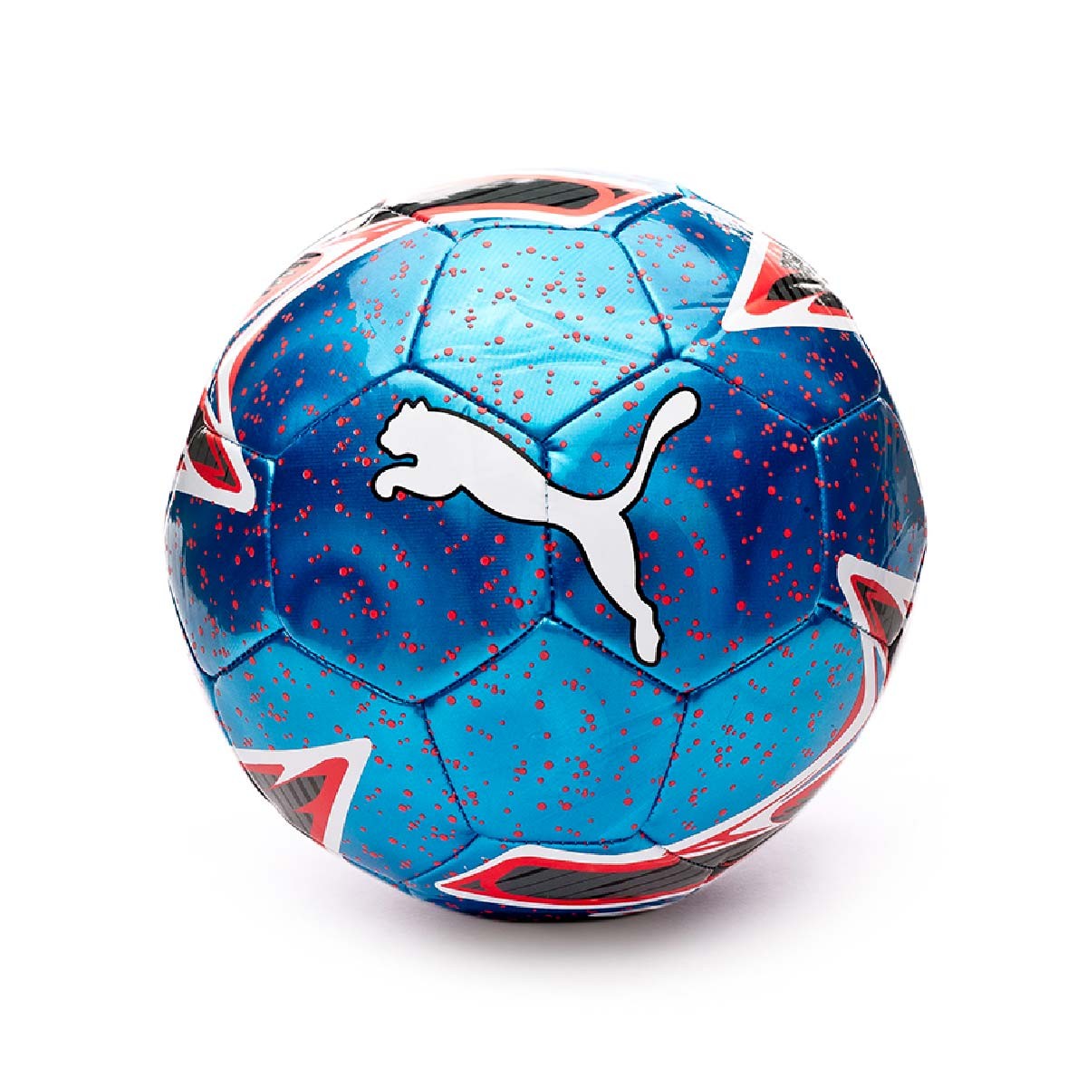 Ball Puma One Laser Bleu azur-Red blast-White - Football store Fútbol  Emotion
