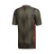 Camiseta Tiro 19 m/c Raw Khaki-Shock Red